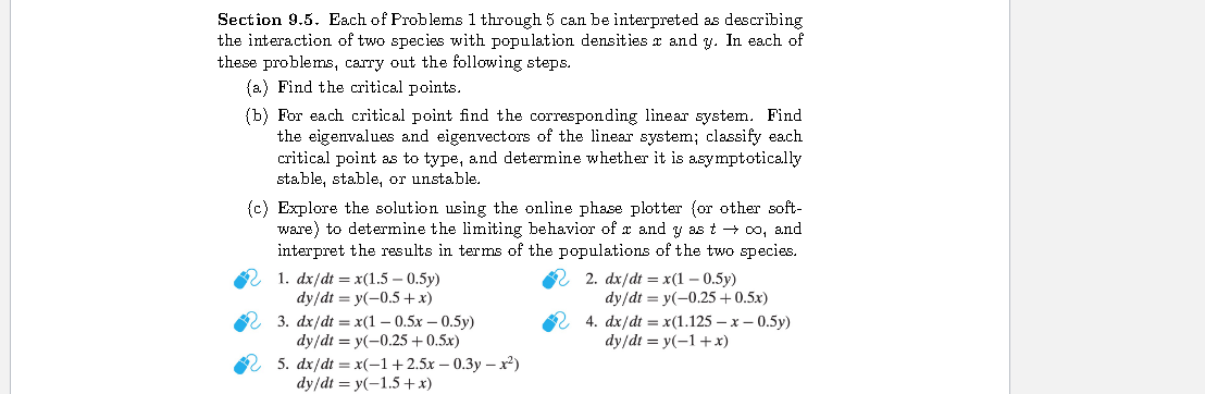 Solved Section 9.5. Each of Problems 1 through 5 can be | Chegg.com