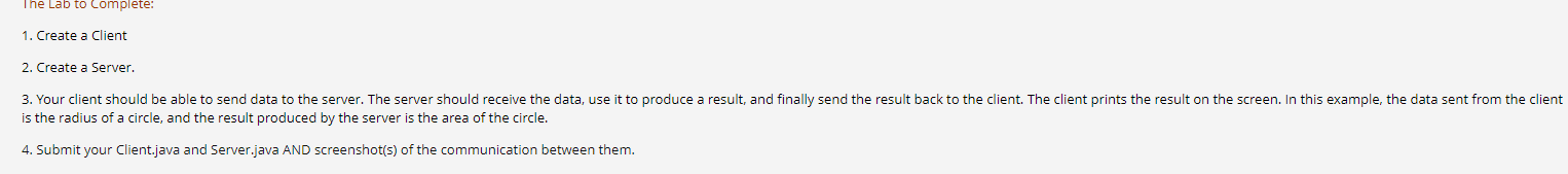 Solved 2. Create a Server. is the radius of a circle, and | Chegg.com