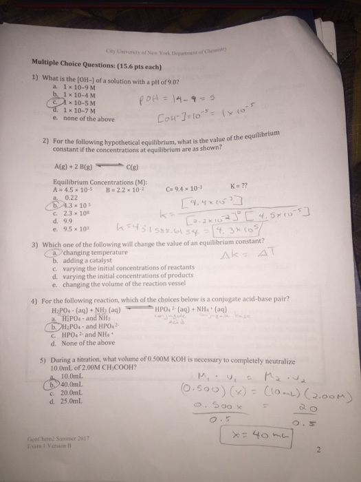 Solved Could you check which questions I got wrong. And for | Chegg.com