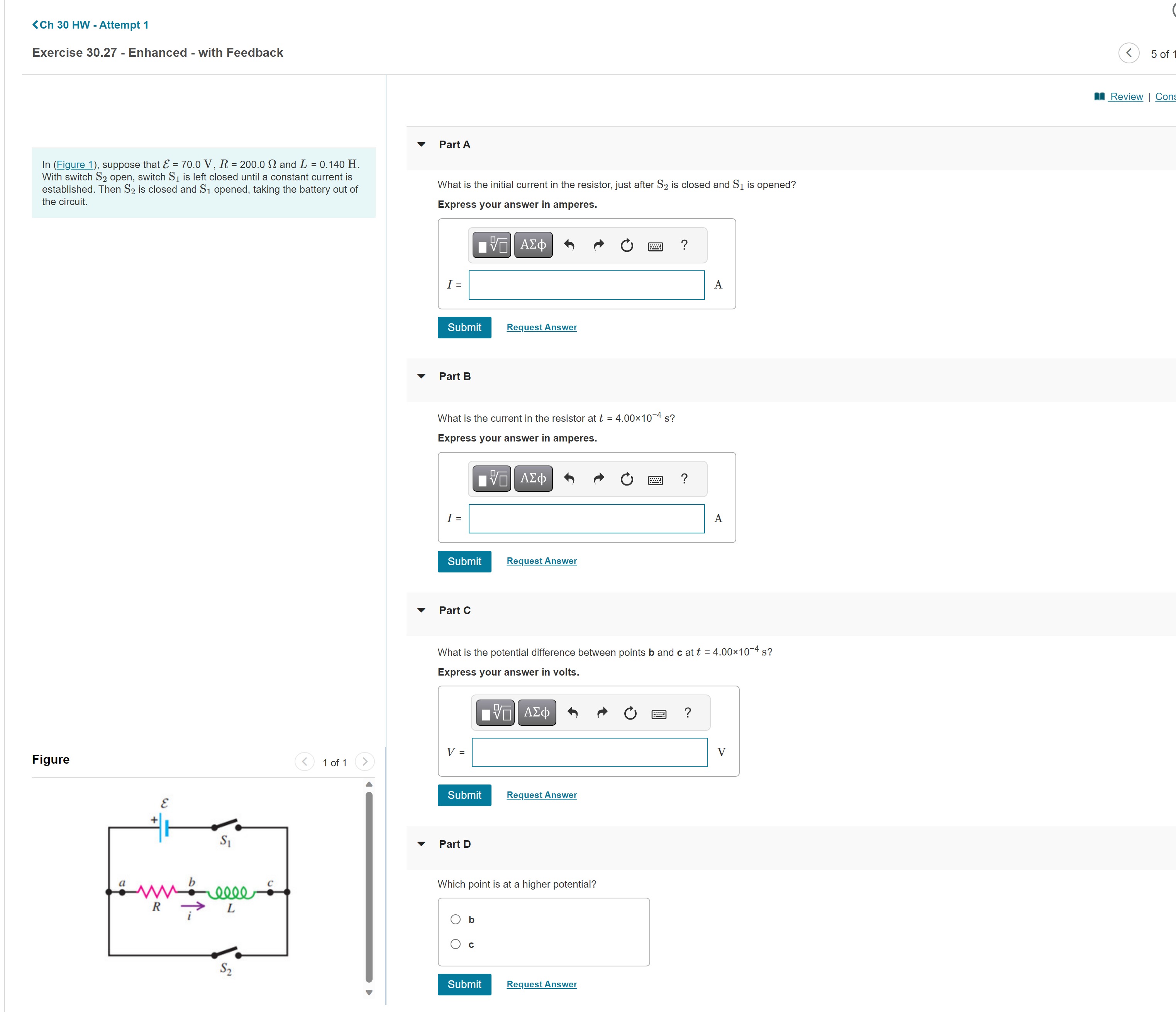 Solved Exercise 30.27 - Enhanced - with FeedbackIn (Figure | Chegg.com