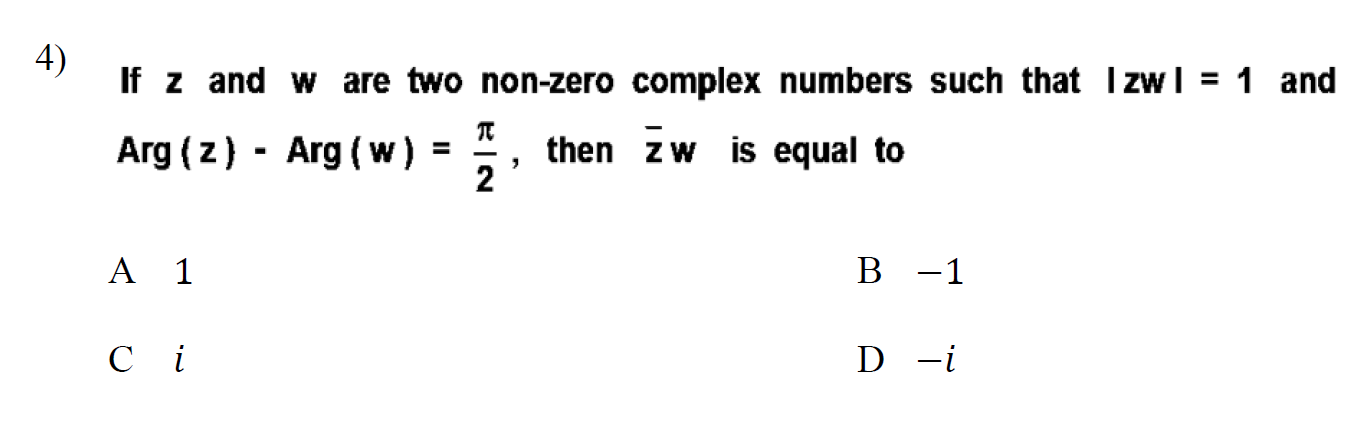 solved-4-if-z-and-w-are-two-non-zero-complex-numbers-such-chegg