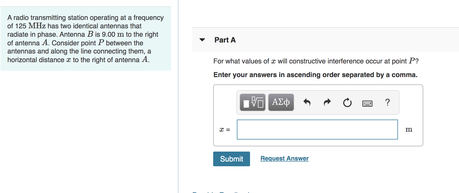 Solved A radio transmitting station operating at a frequency