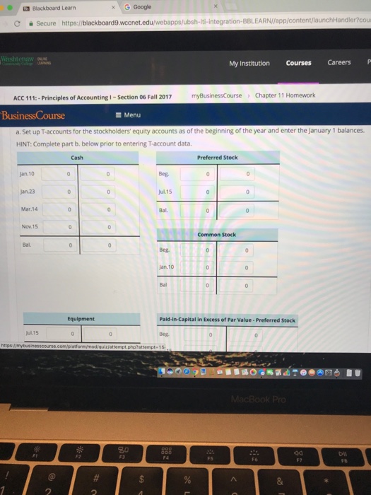 Solved My Institution Co Chapter 11 Ho ACC 111:-Principles | Chegg.com