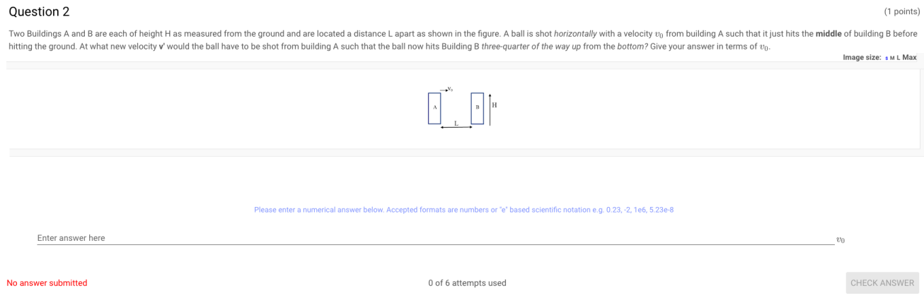 Solved Question 2 (1 points) Two Buildings A and B are each | Chegg.com