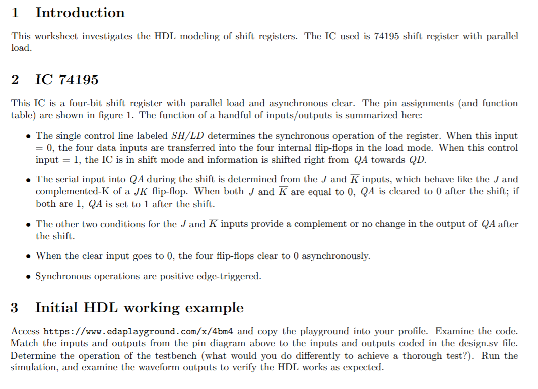 1 Introduction This worksheet investigates the HDL | Chegg.com