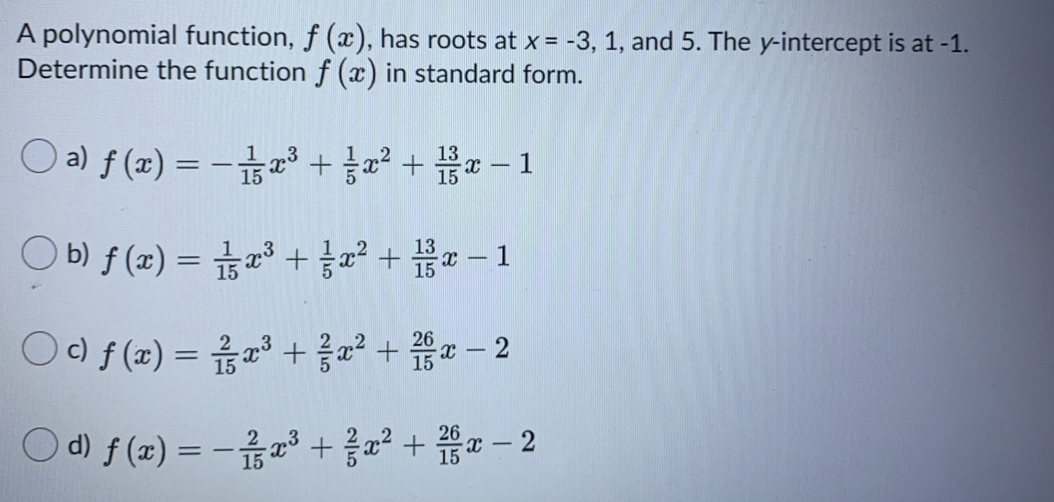 find the roots of the polynomial function f(x)=x^3 2x^2 x