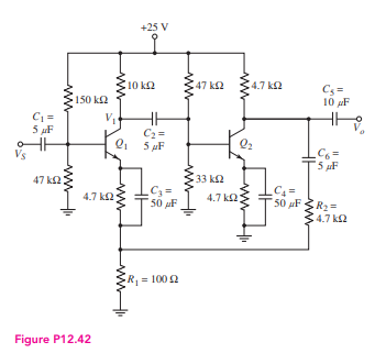 In the circuit shown in Figure P12.42, use a computer | Chegg.com