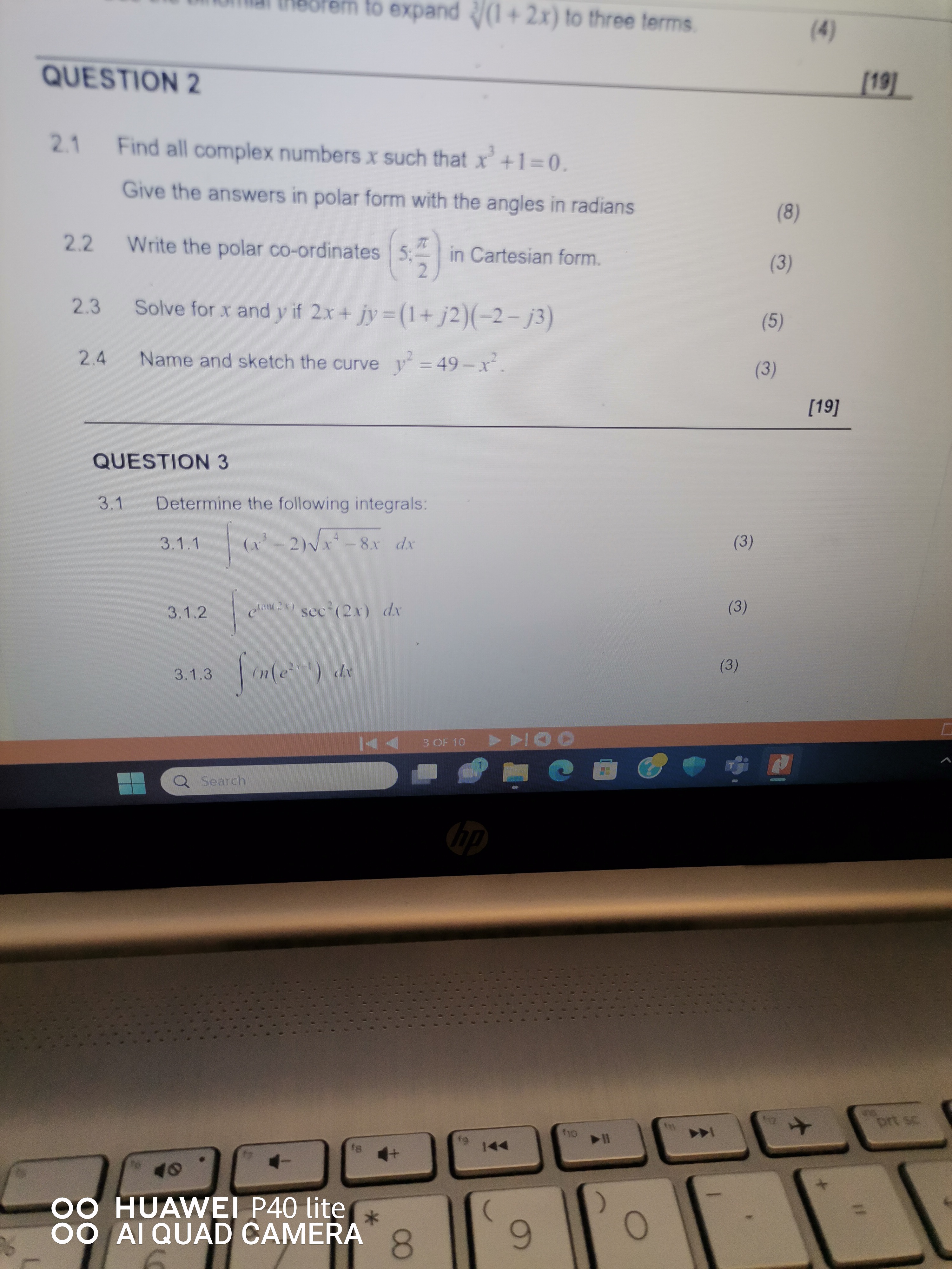 Solved 3. (a) Find a function f whose domain is the set of | Chegg.com