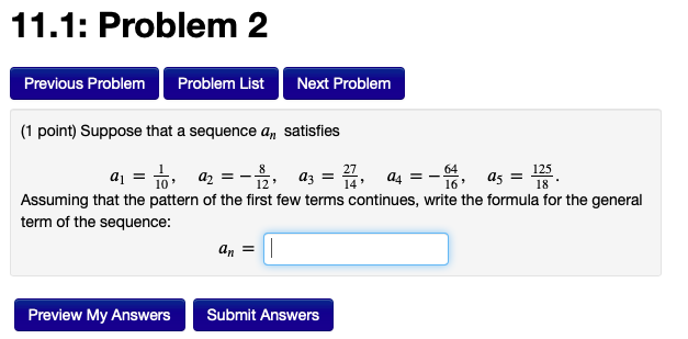 Solved 11.1: Problem 2 Previous Problem Problem List Next | Chegg.com