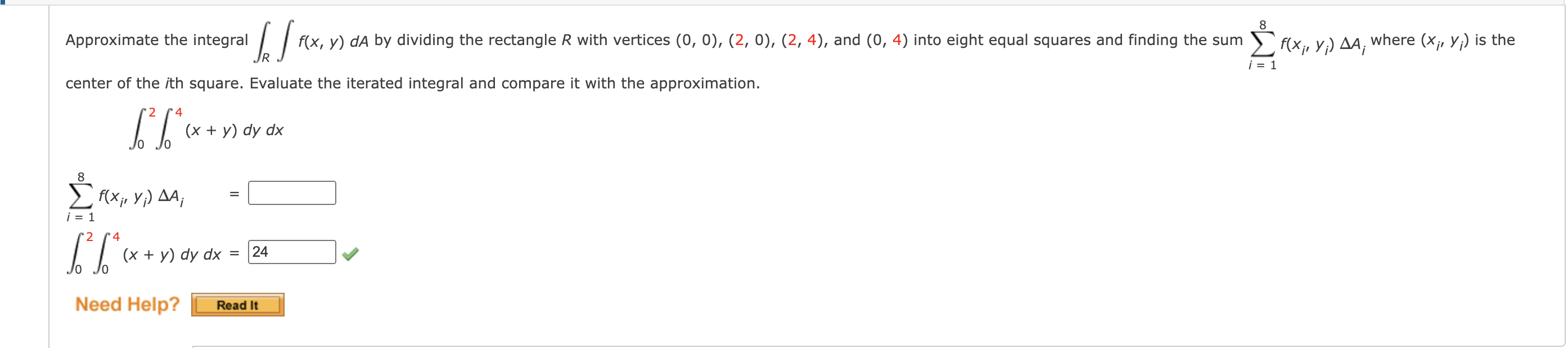 solved-approximate-the-integral-r-f-x-y-da-by-dividing-the-chegg