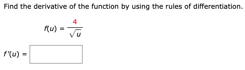 Solved Find the derivative of the function by using the | Chegg.com