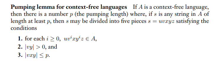 Solved Pumping lemma for context free languages If A is a Chegg com