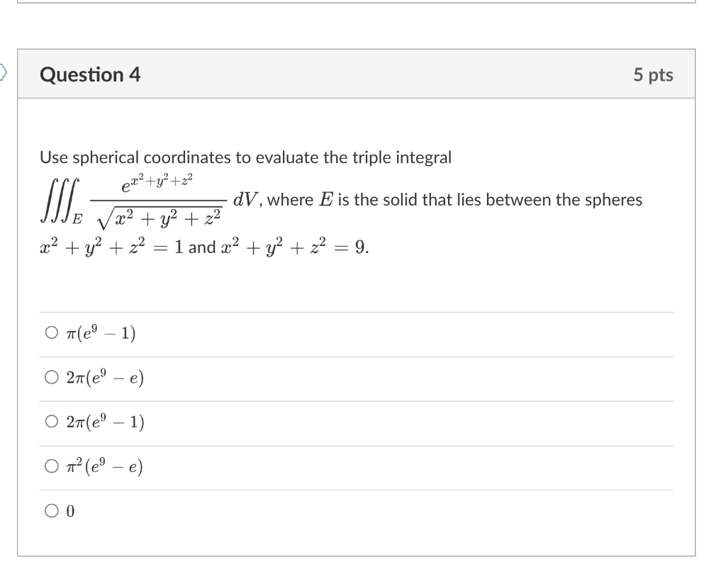 Solved Use spherical coordinates to evaluate the triple | Chegg.com