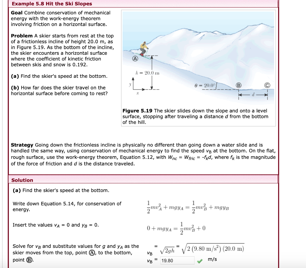 Solved Example 5.8 Hit the Ski Slopes Goal Combine | Chegg.com