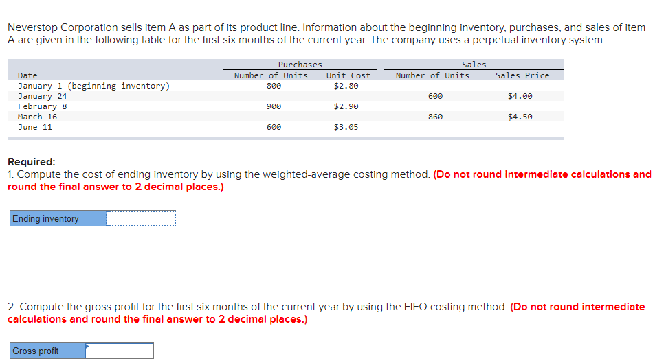 Solved 3 would the gross profit be higher lower or the chegg