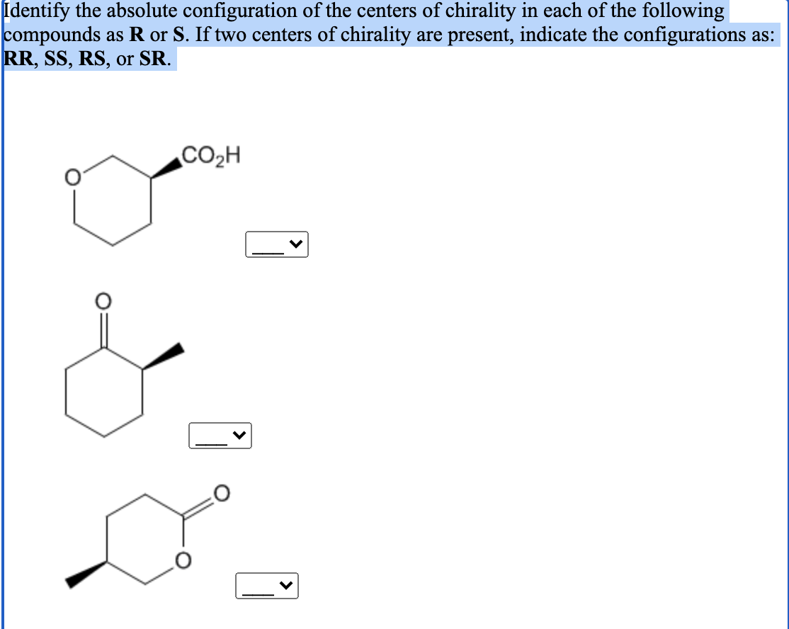 Solved Identify the absolute configuration of the centers of | Chegg.com