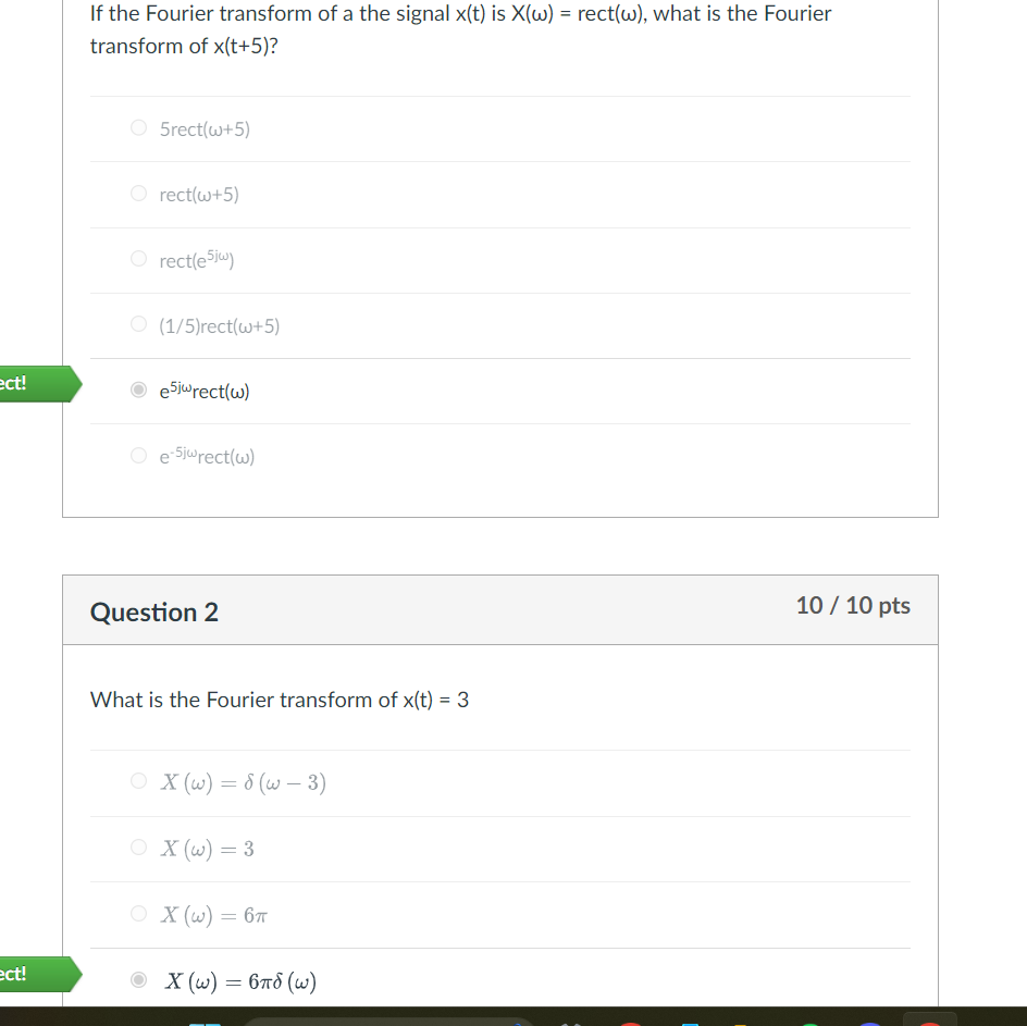 Solved If the Fourier transform of a the signal x(t) is | Chegg.com