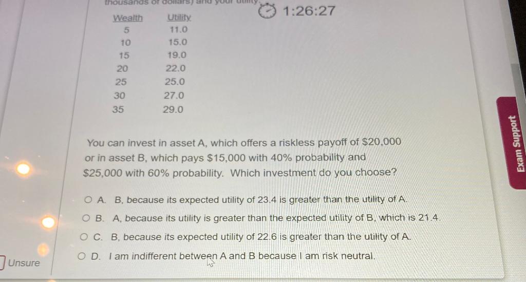 23 of 29 s Marks 1:26:29 The following table shows | Chegg.com