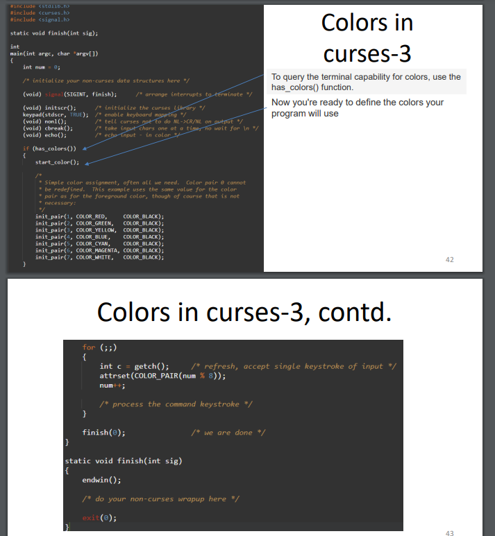 Below is a C program. Please add comment to each line | Chegg.com