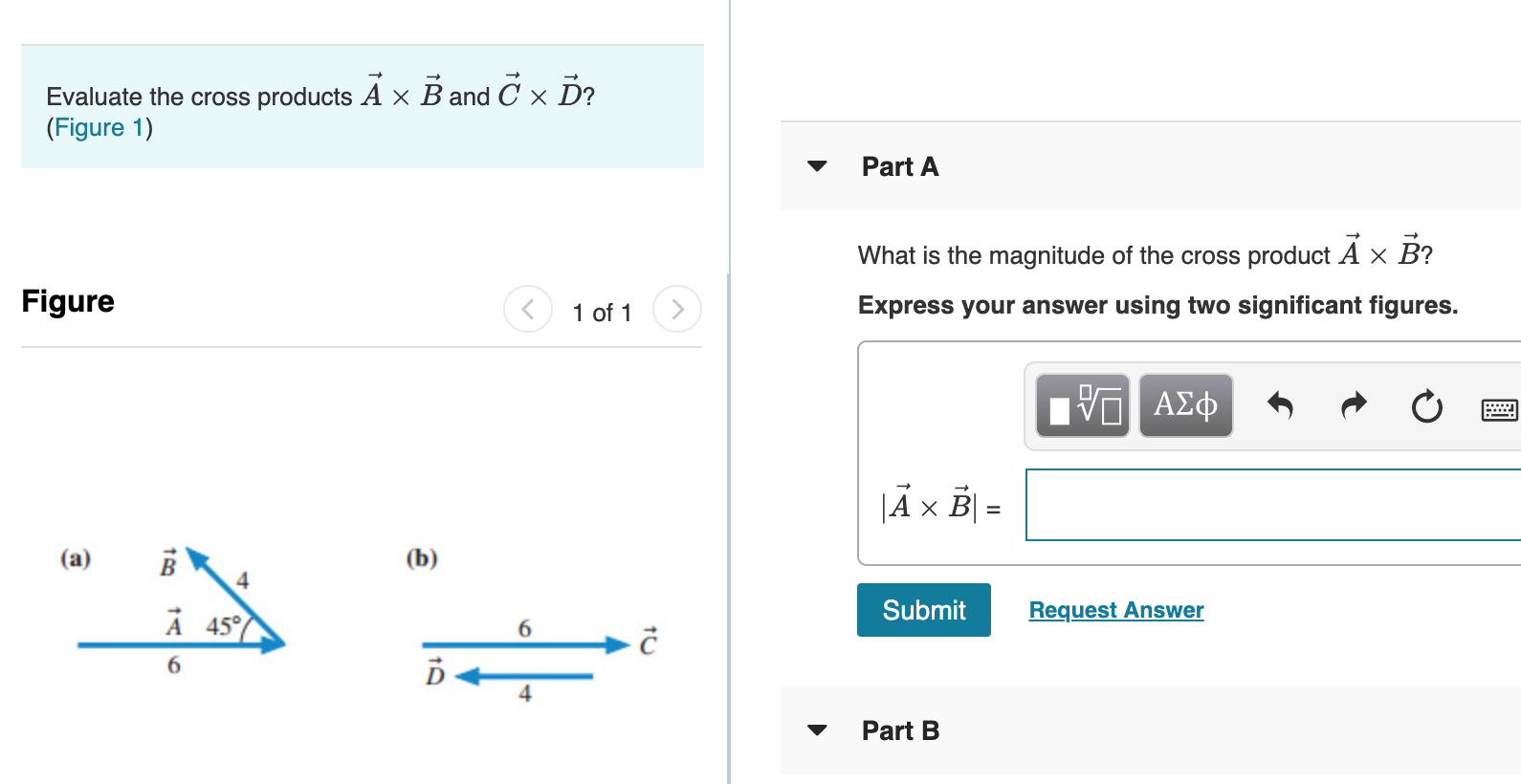 Solved Evaluate The Cross Products A X B And C X Ď? (Figure | Chegg.com