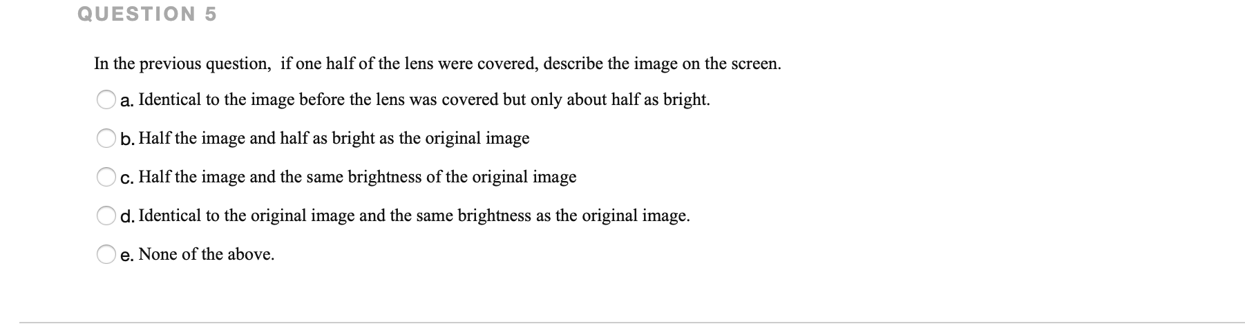 Solved QUESTION 4 An image of an object is projected onto a | Chegg.com
