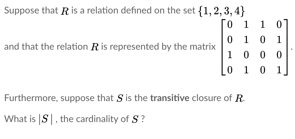 Solved Suppose That R Is A Relation Defined On The Set {1, | Chegg.com