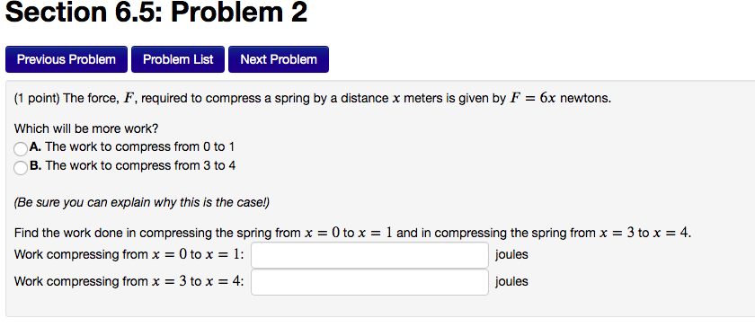 Solved Section 6.5: Problem 1 Previous Problem Problem List | Chegg.com