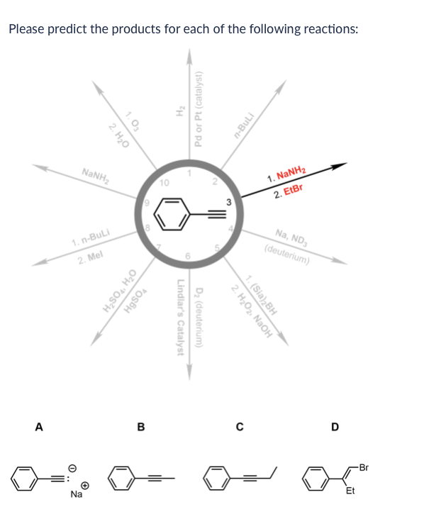 Solved Please Predict The Products For Each Of The Following | Chegg.com