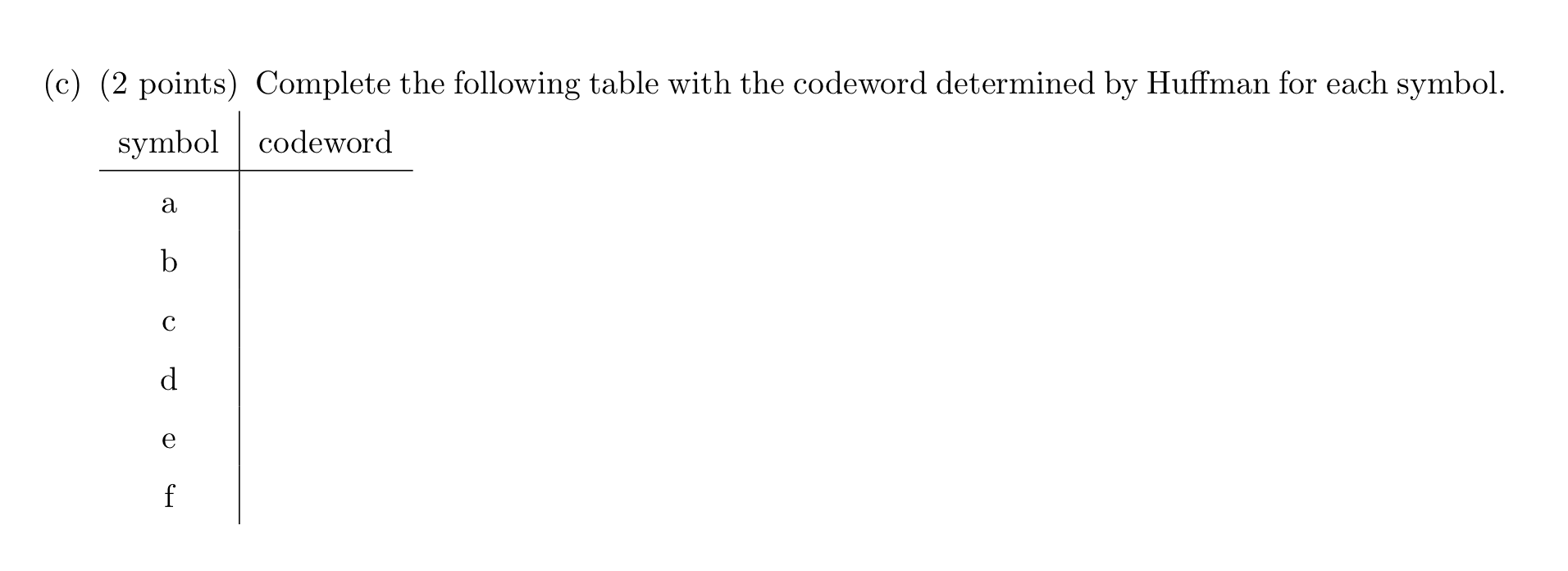 Solved 3. Use The Following Algorithm For Huffman Coding To | Chegg.com