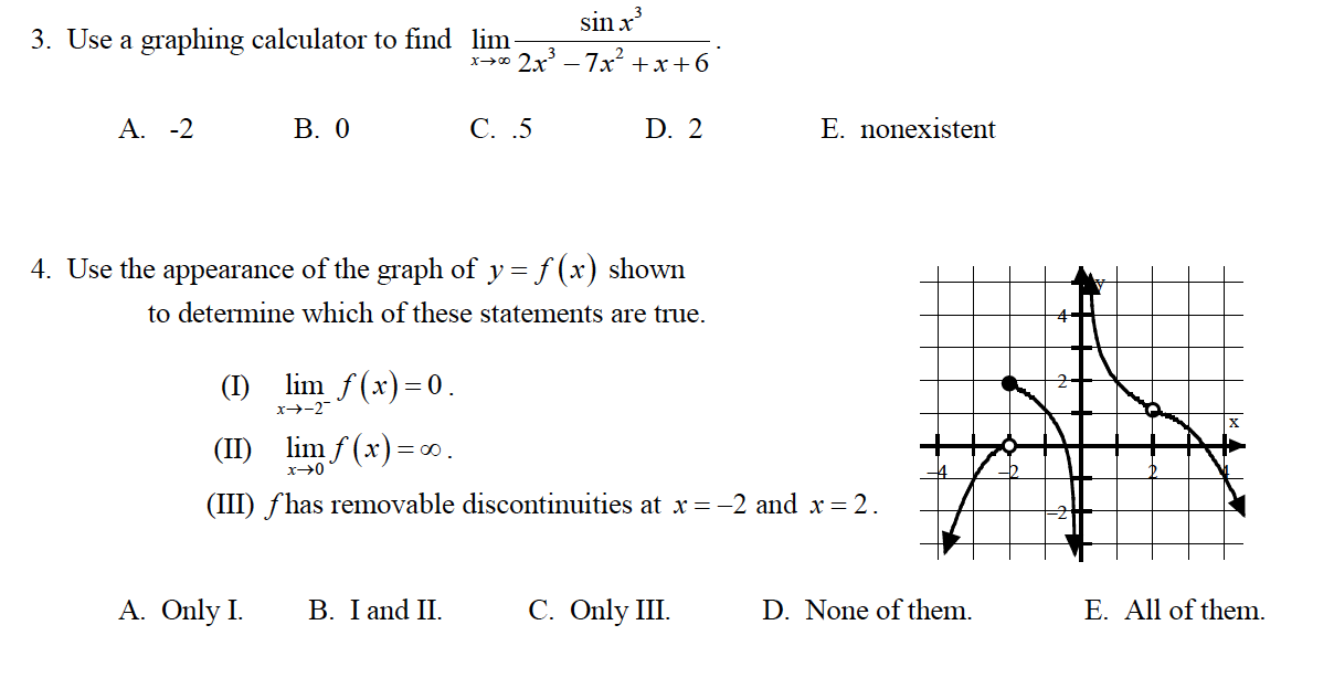 Solved Sin X 3 Use A Graphing Calculator To Find Lim 2x Chegg Com