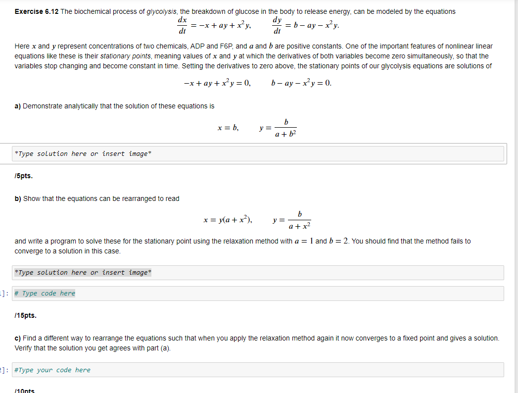 Solved Please I need the code in Python for parts b and | Chegg.com
