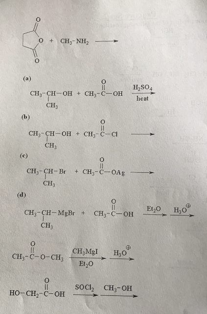 Solved O + CH3-NH2 H2SO4 CH-C-OH- + CH-CH-OH Heat CH3 + | Chegg.com