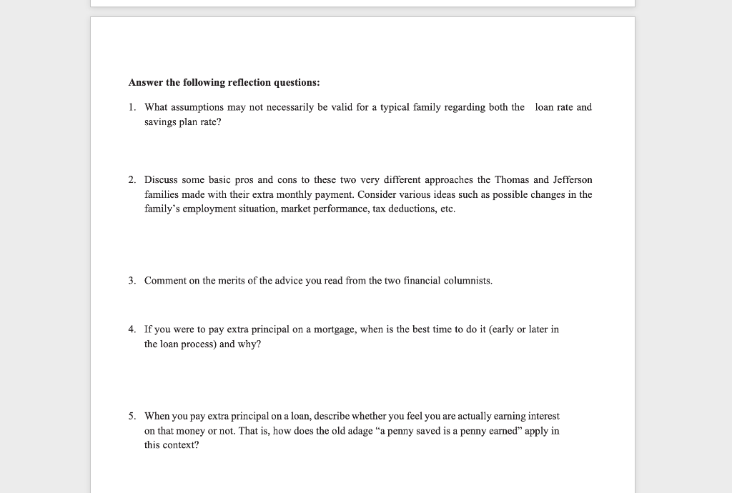 Before You Begin Review The Loan Basics In Unit 4d Chegg Com