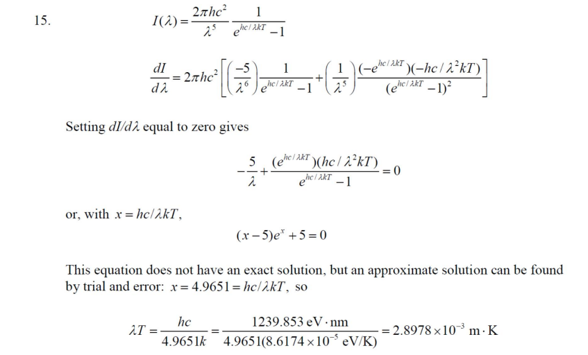 Solved Krane Problem 15) By differentiating Eq. 3.39 show | Chegg.com