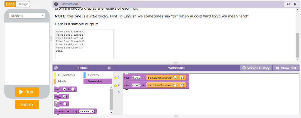 Solved Need to solve using code.org Lesson 11 # 13 | Chegg.com