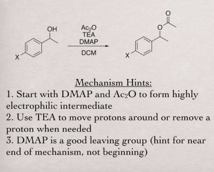 Solved Mechanism Hints 1 Start With Dmap And Ac2o To Form