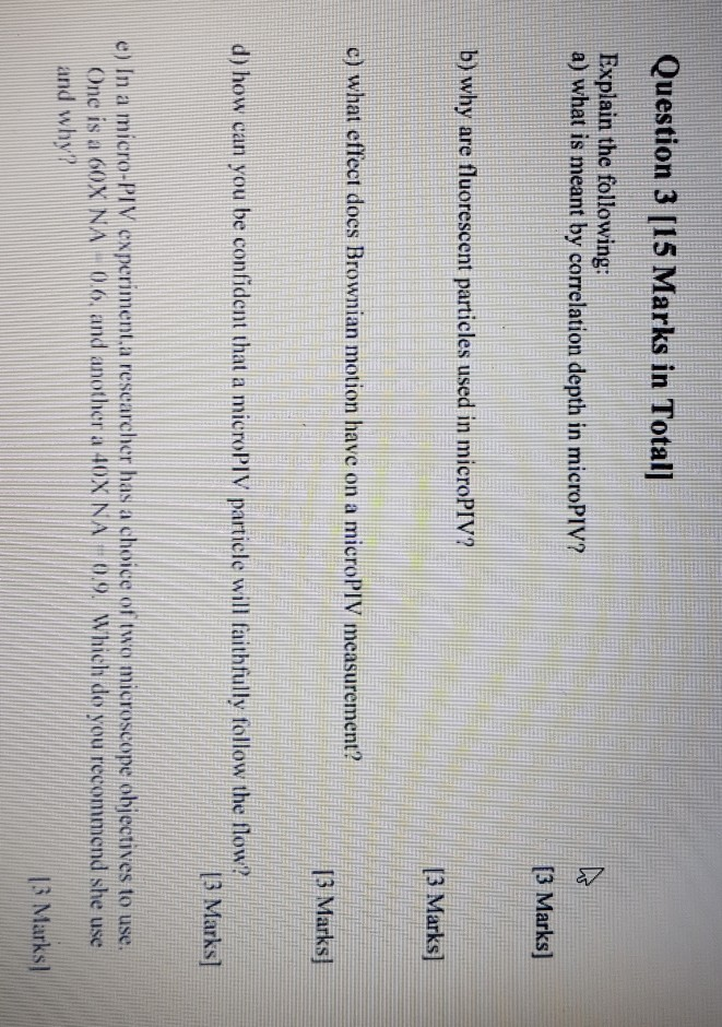Solved Question 3 [15 Marks in Totall Explain the following: | Chegg.com