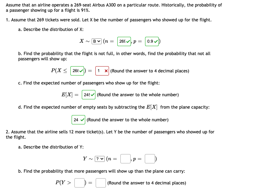 Solved Assume That An Airline Operates A 269 Seat Airbus Chegg Com