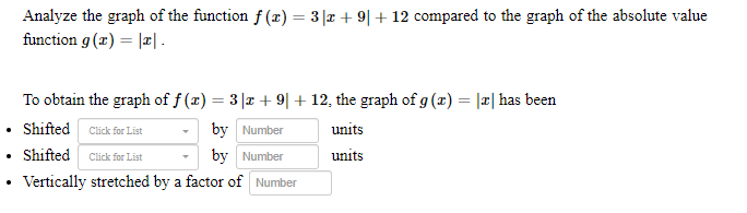 graph the absolute value function f x )=- 2x 3 1