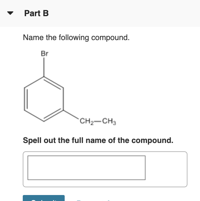 Solved Part A Name The Following Compound. CH3 CH3 | Chegg.com