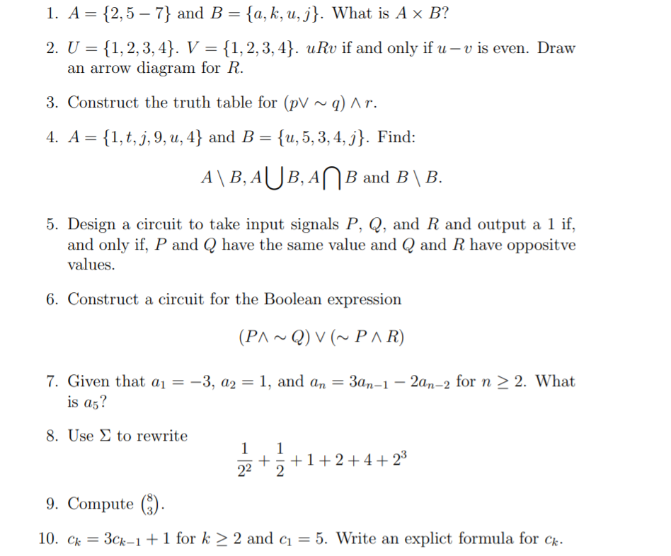 1 A 2 5 7 And B A K U J What Is A X B Chegg Com