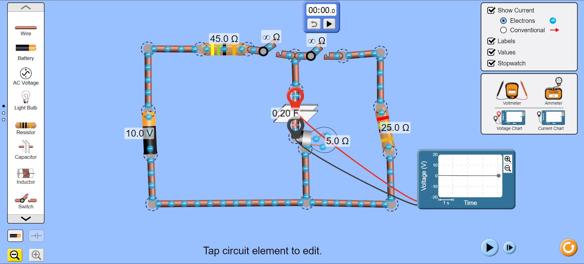 Solved Tap circuit element to edit. | Chegg.com