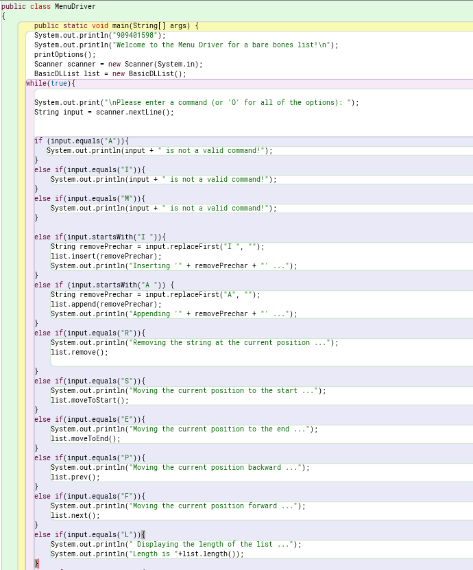 Solved You are required to use the List interface from the | Chegg.com