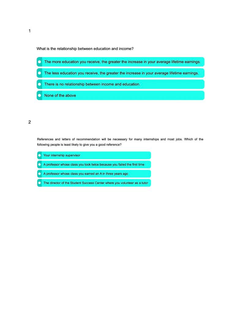 Solved 1 What is the relationship between education and | Chegg.com