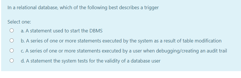 Solved Which Of The Following Represent The Built-in | Chegg.com