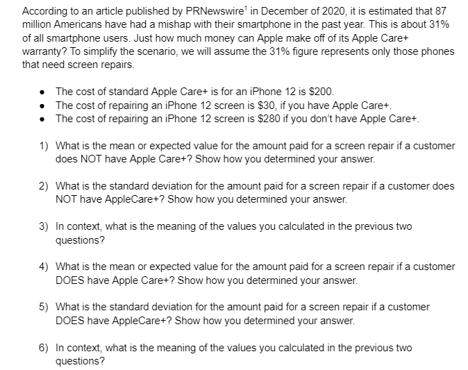 Solved million Americans have had a mishap with their | Chegg.com
