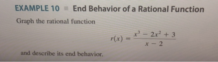 how do you find end behavior of a rational function