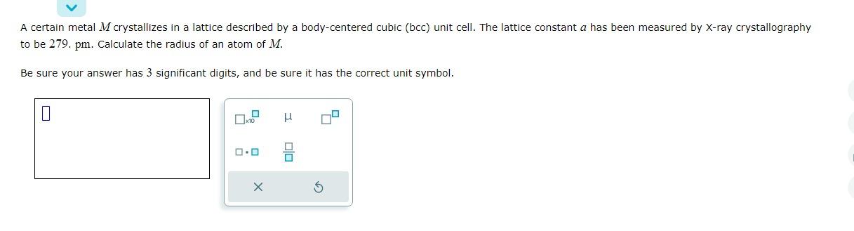 Solved A certain metal M crystallizes in a lattice described | Chegg.com