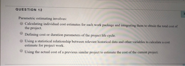Solved QUESTION 1 3.8 points Save Ans The cost management | Chegg.com
