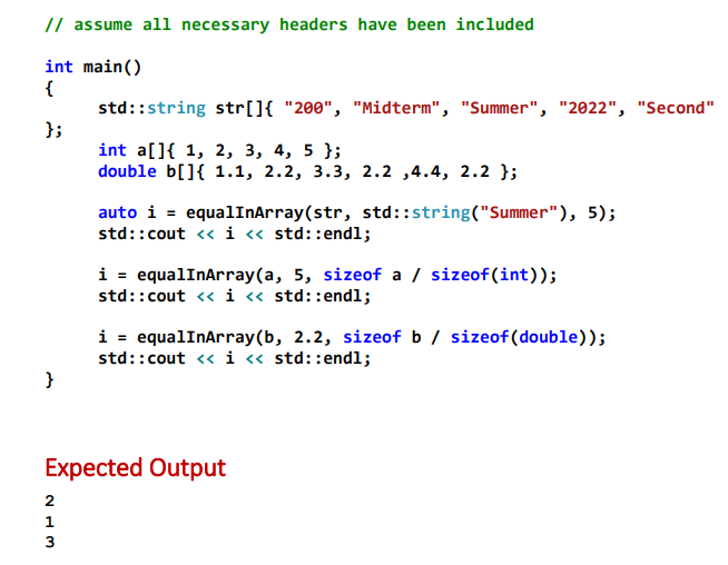 Solved Define a family of functions (a templated function) | Chegg.com